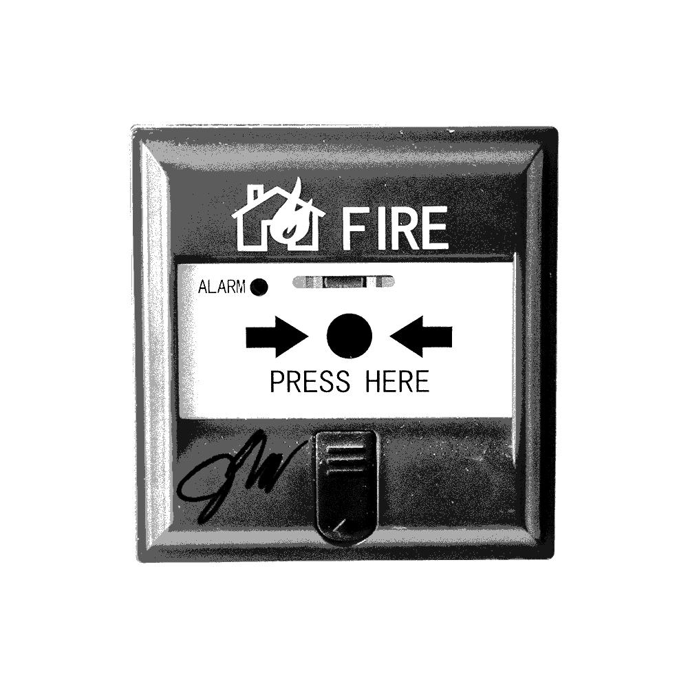Jake Paul Signed Fire Alarm Switch